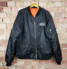 Nine Inch Nails Vintage Mens Bomber Jacket Size Large Pretty Hate Machine NIN