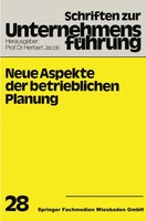 H. Jacob | Neue Aspekte Der Betrieblichen Planung | Taschenbuch | Deutsch (1980)