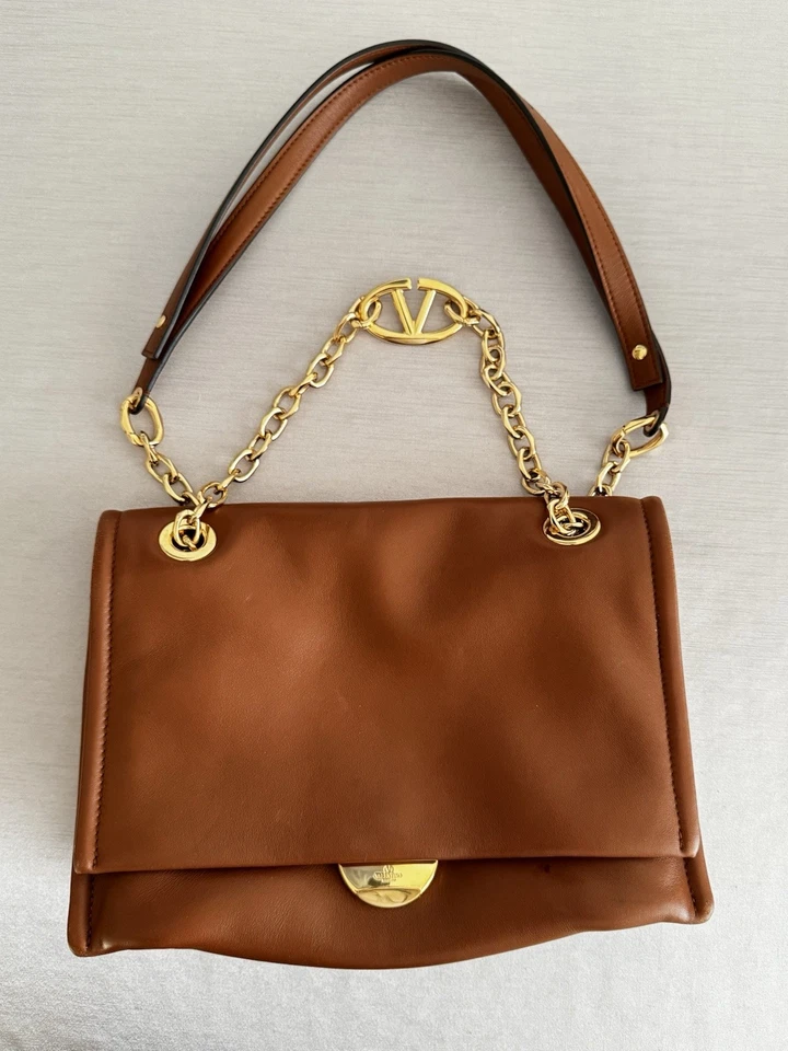 Valentino Garavani 'vlogo Chain' Shoulder Bag Calf Skin Leather - Image 2 of 4