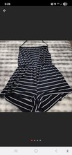 Backless Striped Romper