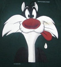 1993 SYLVESTER - NW/OT - Vintage Jostens - Warner Bros. T-Shirt - Size Medium