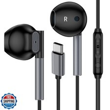 Auriculares USB C Samsung con cable para Samsung Galaxy S25 Edge S24 Ul