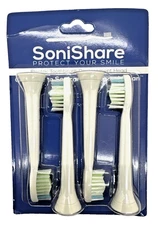SoniShare Diamond HX6063 Compatible Electric Toothbrush Replacement Heads 4Count