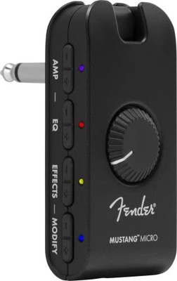Fender Mustang Micro Gitarrenverstärker, Ultimate All-In-One Kopfhörerverstärker mit 12 Amp
