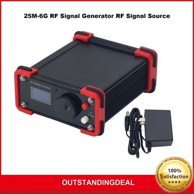 25M-6G RF Signal Generator with 10dBm Output Power Adjustable Power & Frequency 