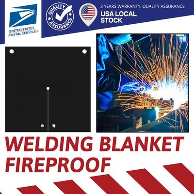 12.2''X12.2'' Black Absorb water Portable Reusable Welding Blanket Fireproof Mat