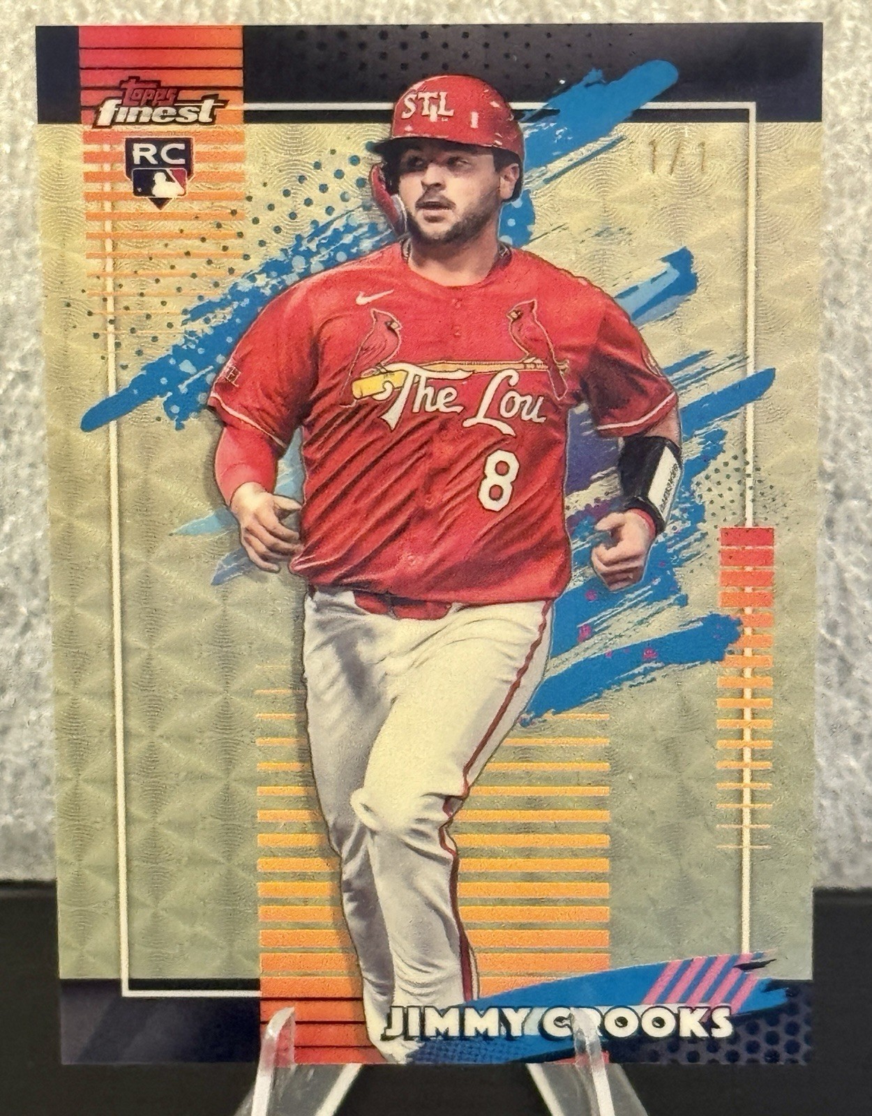 2026 Topps Finest Jimmy Crooks Superfractor 1/1 Cardinals RC
