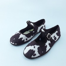 Women  s Halston Mary Jane Flats Size 6 1/2 Brown W/ Memory Foam Universal Thread