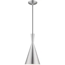 Livex Lighting 41185-66 Allison Mini Pendant Brushed Aluminum