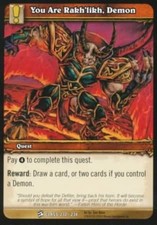 Heavy Play WoW TCG You Are Rakh'likh, Demon Class Starter Decks World of Warcraf