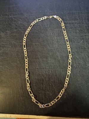 9kt Or Below Figaro Chain Necklace 36 Gram Scrap Or Wear 
