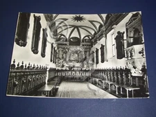 Postcard Certosa di Pavia - Interior Refectory with the fresco of Semini 1958