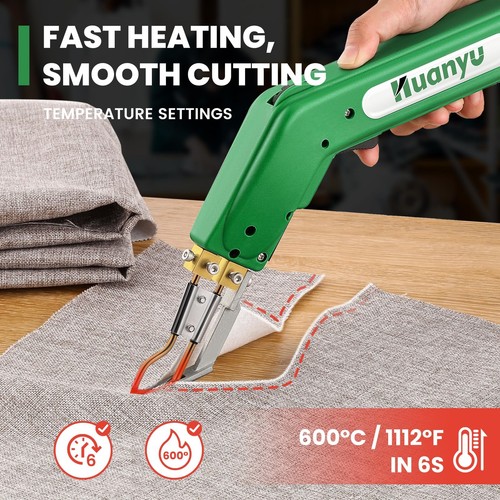Huanyu Hot Knife Rope Cutter Electric Fabric Cutter Pro R-Type Blad... Fast Ship - Picture 2 of 7