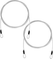 2Pcs Bike Lock Cable 3M Cable Lock, with Double Loop Security for Bike Cable Loc