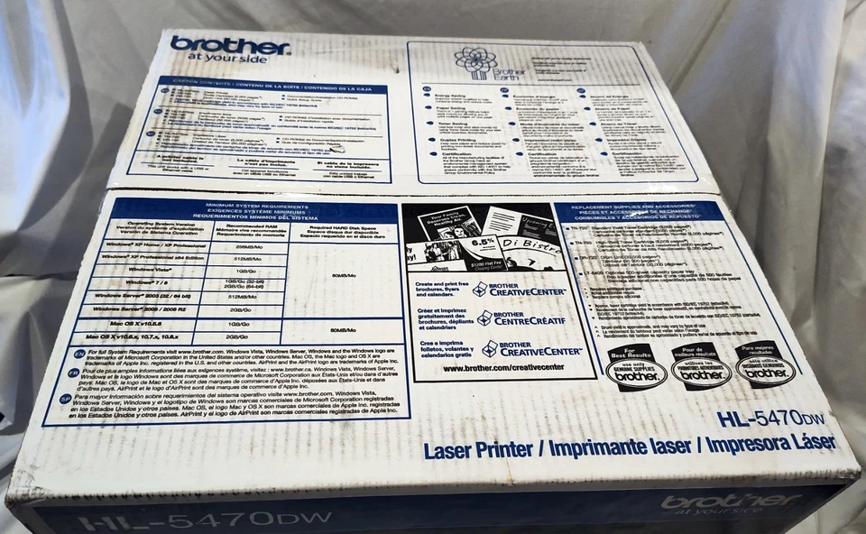 NEW-Brother HL-5470DW, High Speed Laser Printer Wireless Networking, Duplex - Image 2 of 4