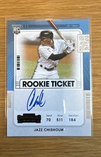 2021 Panini Contenders - Rookie Ticket Jazz Chisholm #123 (AU, RC)