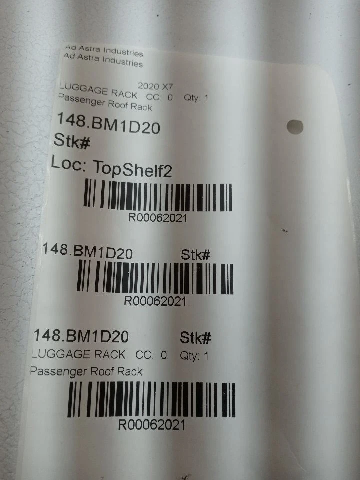 Portaequipajes techo derecho BMW X7 2019-2022 pasajeros OEM daños leves Foto 4 de 4