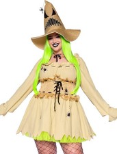 Leg Avenue Womens 3 Pc Bugged Out Baddie Costume Dress Choker Hat 3X / 4X