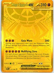 Mega Zygarde EX 124/088 Perfect Order Gold Secret Rare