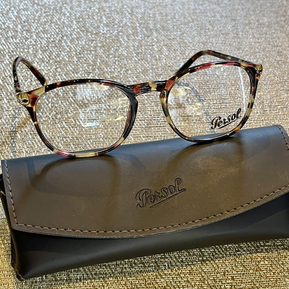 NEW Persol PO 3007 V M 1059 Havana Rose Brown Eyeglasses 52-19