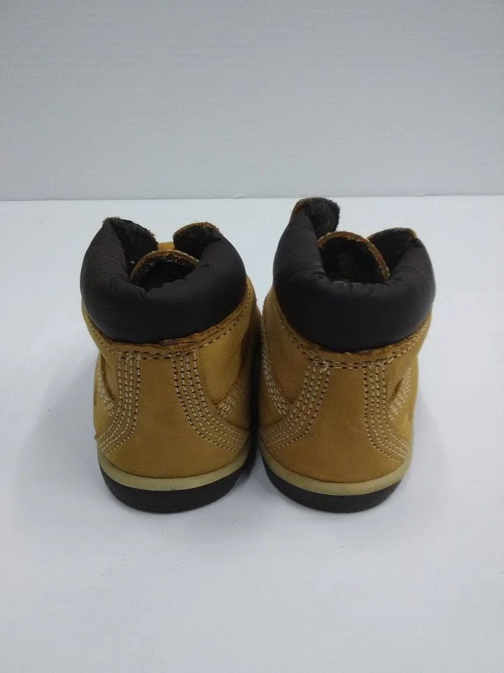 Timberland Botas Infantiles Talla 2 Marrón Trigo Cuello Acolchado Con Cordones Senderista 32867 Foto 2 de 4