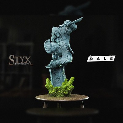 Styx 3D Printed Figure, Unpainted Master of Shadows Model Kit