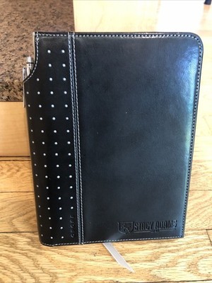 Cross Signature Journal with Pen, 7  By 9  Embossed  Stacy Adam s￼ Black