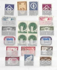 UN (New York) 1951-1956. Set #251121 (U/M, see scans). 23 stamps.