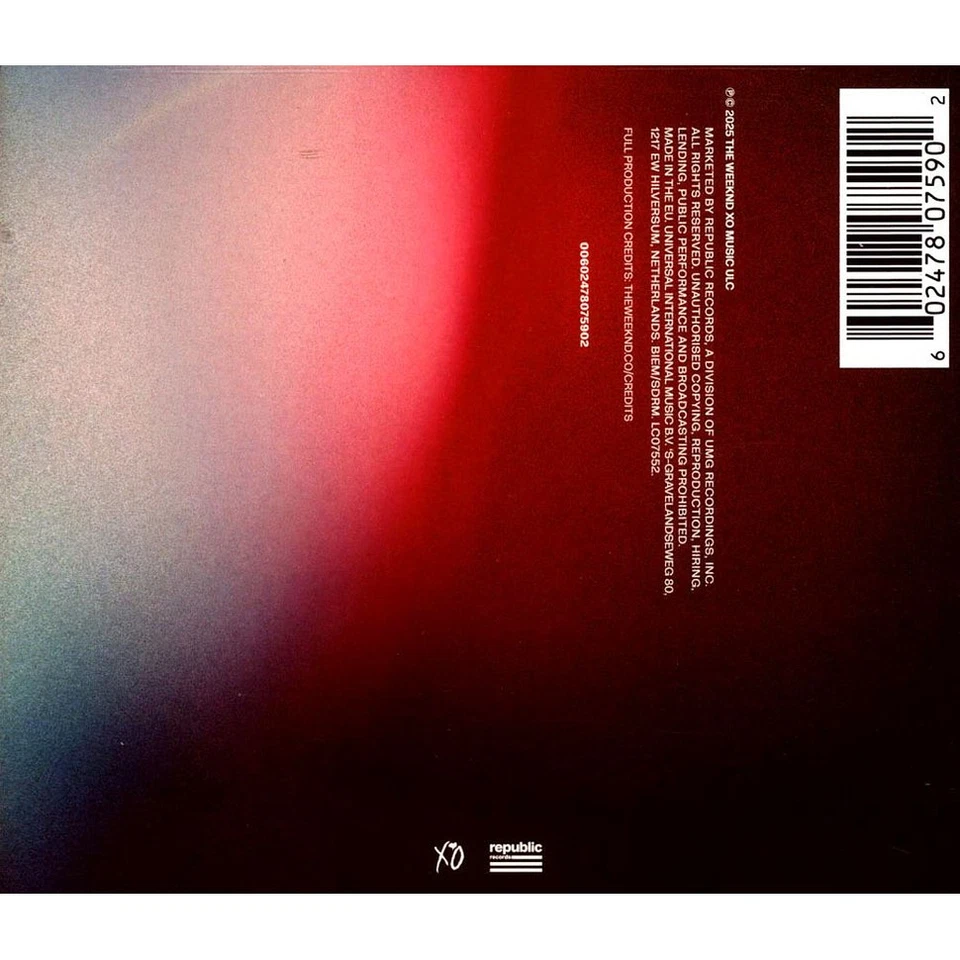 The Weeknd - OST Hurry Up Tomorrow Limited Edition (2025 - Original) - Bild 2 von 2