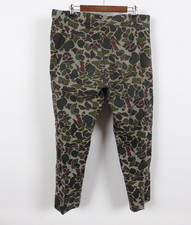 Vintage 70s YAK Hunting Cargo Pants Camouflage Men XL Frog Skin Duck Camo 38x31