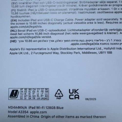 Apple Ipad 11. generacji 128gb (A16 2025) srebrny A3354 Wifi - Zdjęcie 3 z 3
