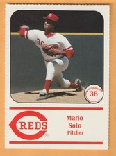 Mario Soto Cincinnati Reds 1982 Yearbook Insert Card