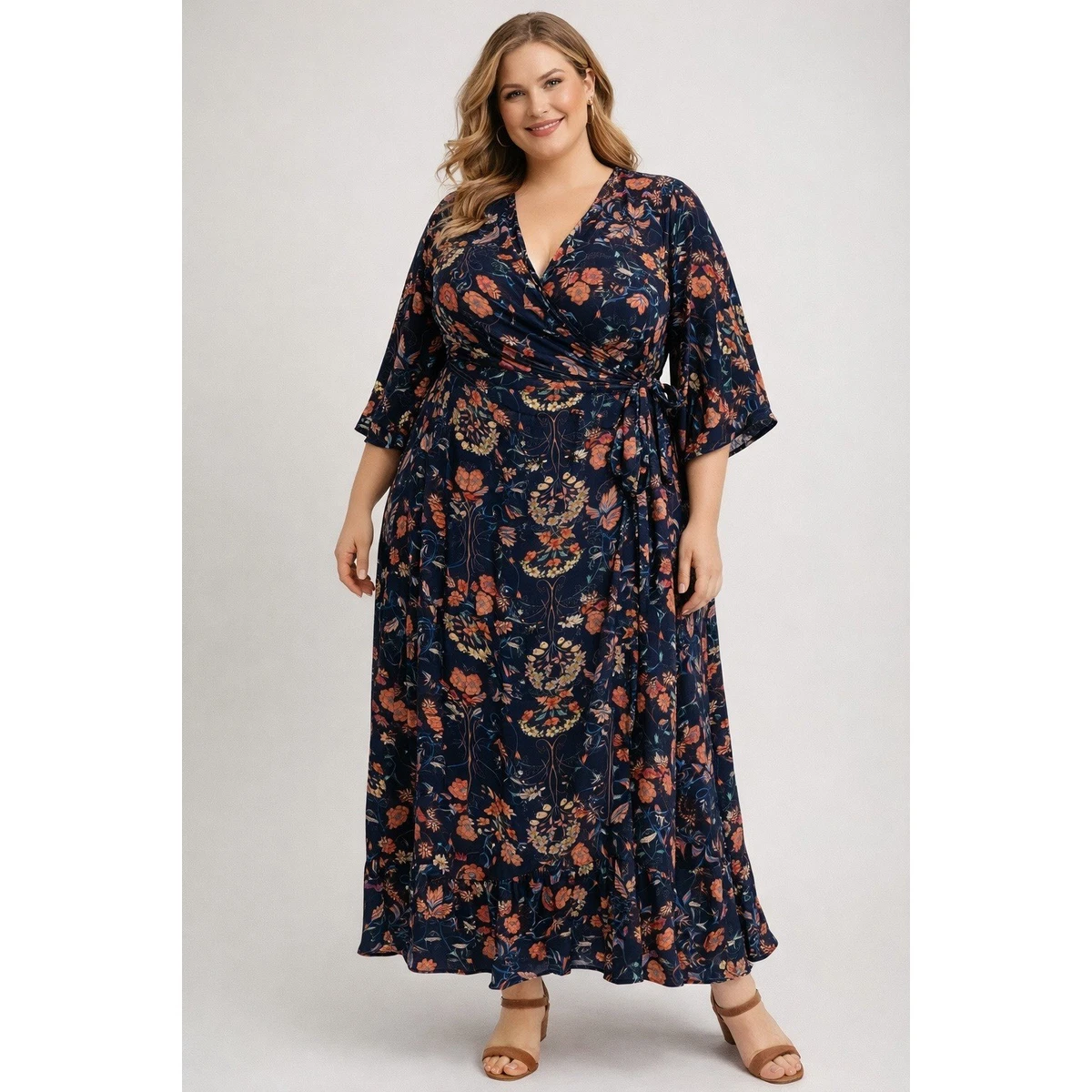 Polyester Plus Size Maxi Dresses for Women for sale | eBay