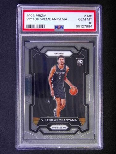 2023-24 Panini Prizm Victor Wembanyama #136 RC Rookie PSA 10