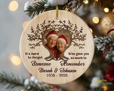 Memorial Gifts For Loss Of Dad, Mom Ornament, Personalized Ornament