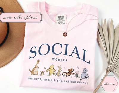 Social Worker Comfort Tee Professional Advocate Helper Soft Relaxed