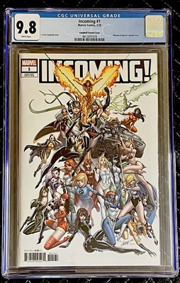 #ad Incoming #1 J. Scott Campbell 1:500 Variant CGC 9.8 Women of Marvel Variant $173.25