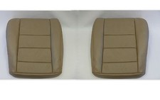 2002 To 07 Ford F-250 Lariat Driver Passenger Bottom Leather Seat Covers Tan
