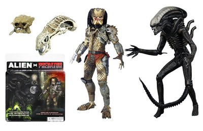 2PCS ALIEN vs PREDATOR ACTION FIGURES COLLECTION FIGURINES MODEL KIDS ...