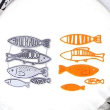 Animal Fish Metal Cutting Dies for Card Making Kit Embossing Paper Die Cuts S...