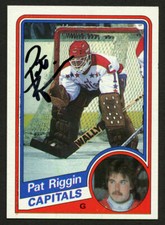 Pat Riggin #148 signed autograph auto 1984-85 Topps Hockey Trading Card