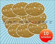 10 Blatt Exzenter Schleifscheiben 150mm 15 Loch P 240 Grip Klett