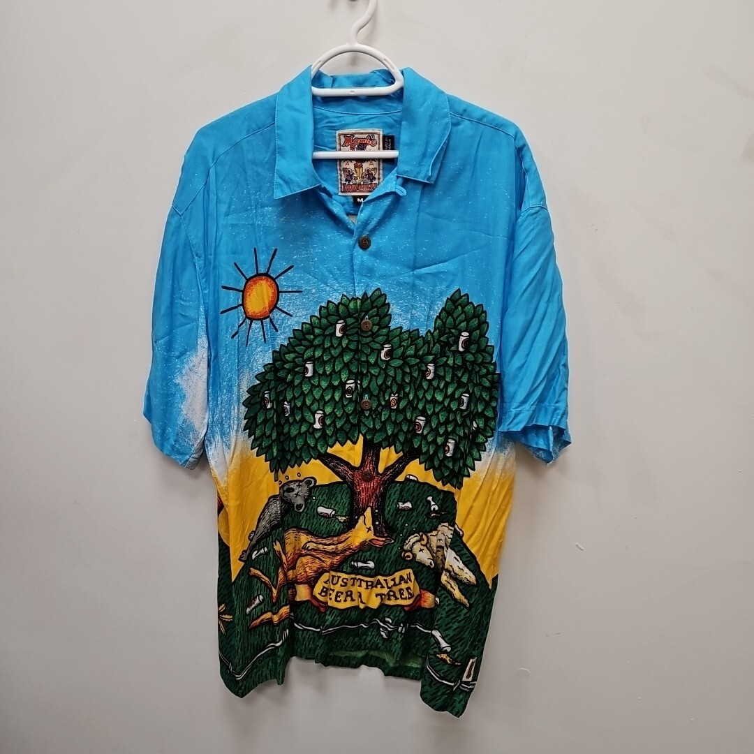 レア　Mambo LOUD SHIRTS アロハ 柄シャツ MAMBO Loud SHIRT Rare Vintage 1998-yellow Hawaiian Style