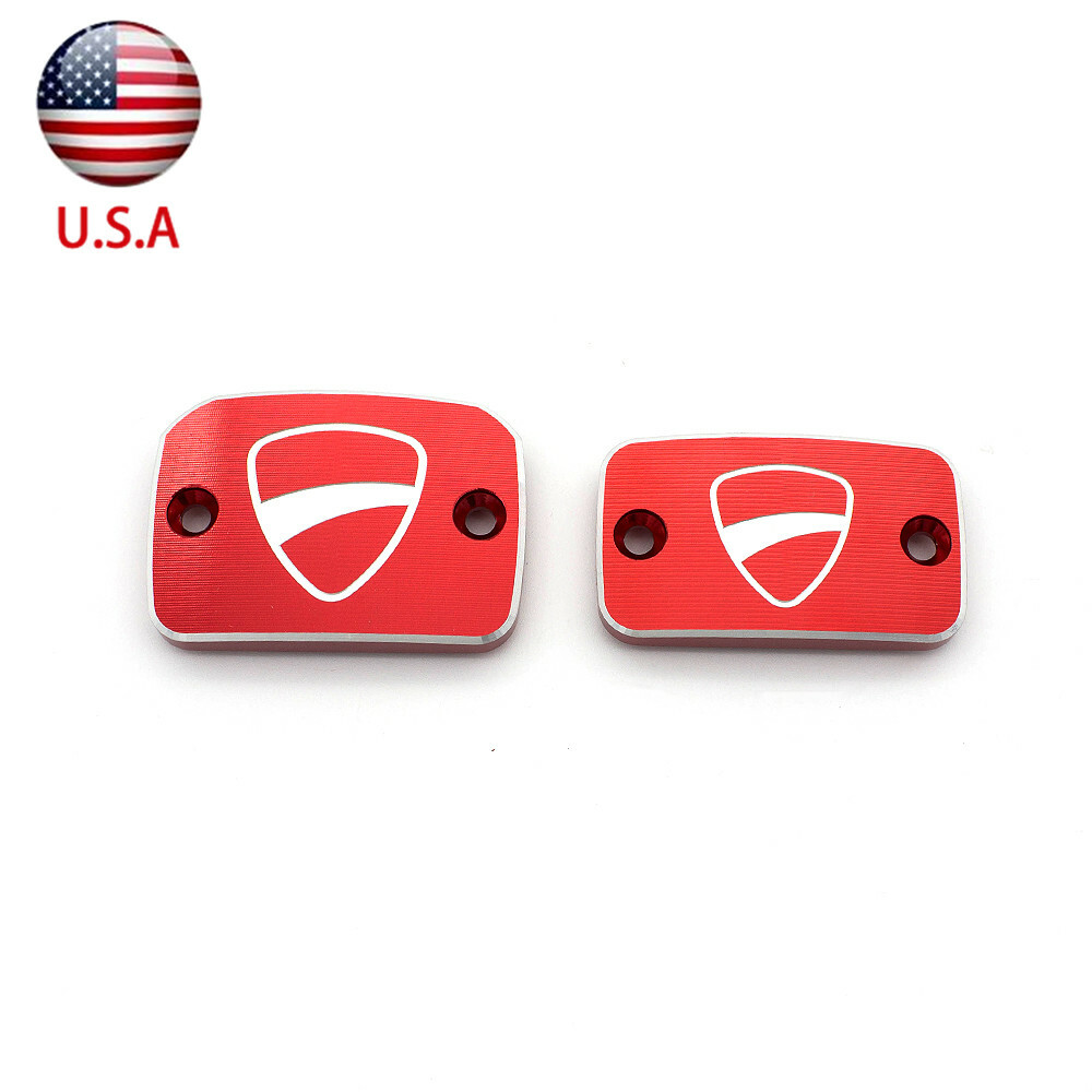 Reservoir Brake Fluid Covers Caps For Ducati Monster 600 695 696 S2R 800 795 796