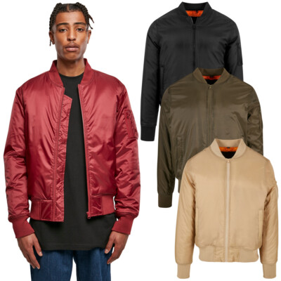 Build your Brand Bomber Jacket Herren Bomberjacke bedruckbar Reißverschluss neu