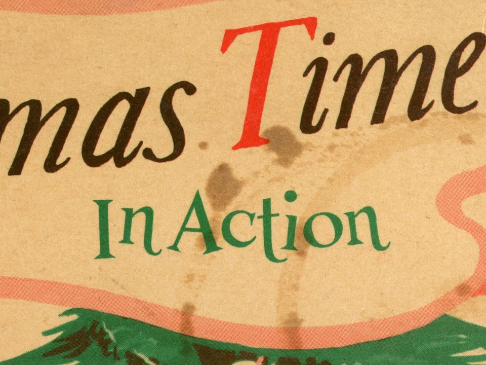 1949 Vintage Santa POSTER! (up to 24" x 36") - Decoration - Christmas Tree - Art - Image 4 of 4