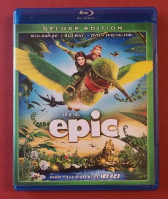 Epic 3D (Blu-ray 3D/2D/DVD, 2013, 3-disc, Digital) Deluxe Edition Colin Farrell