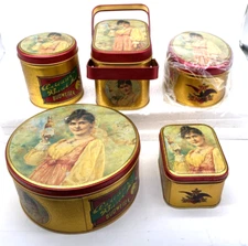 Set of 5 Vintage 1992 Anheuser Busch Budweiser Collector Tins New
