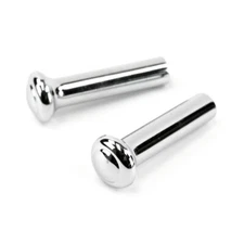Pair Chrome Door Lock Knobs For 1968-1970 Ford Falcon, Fairlane & Torino