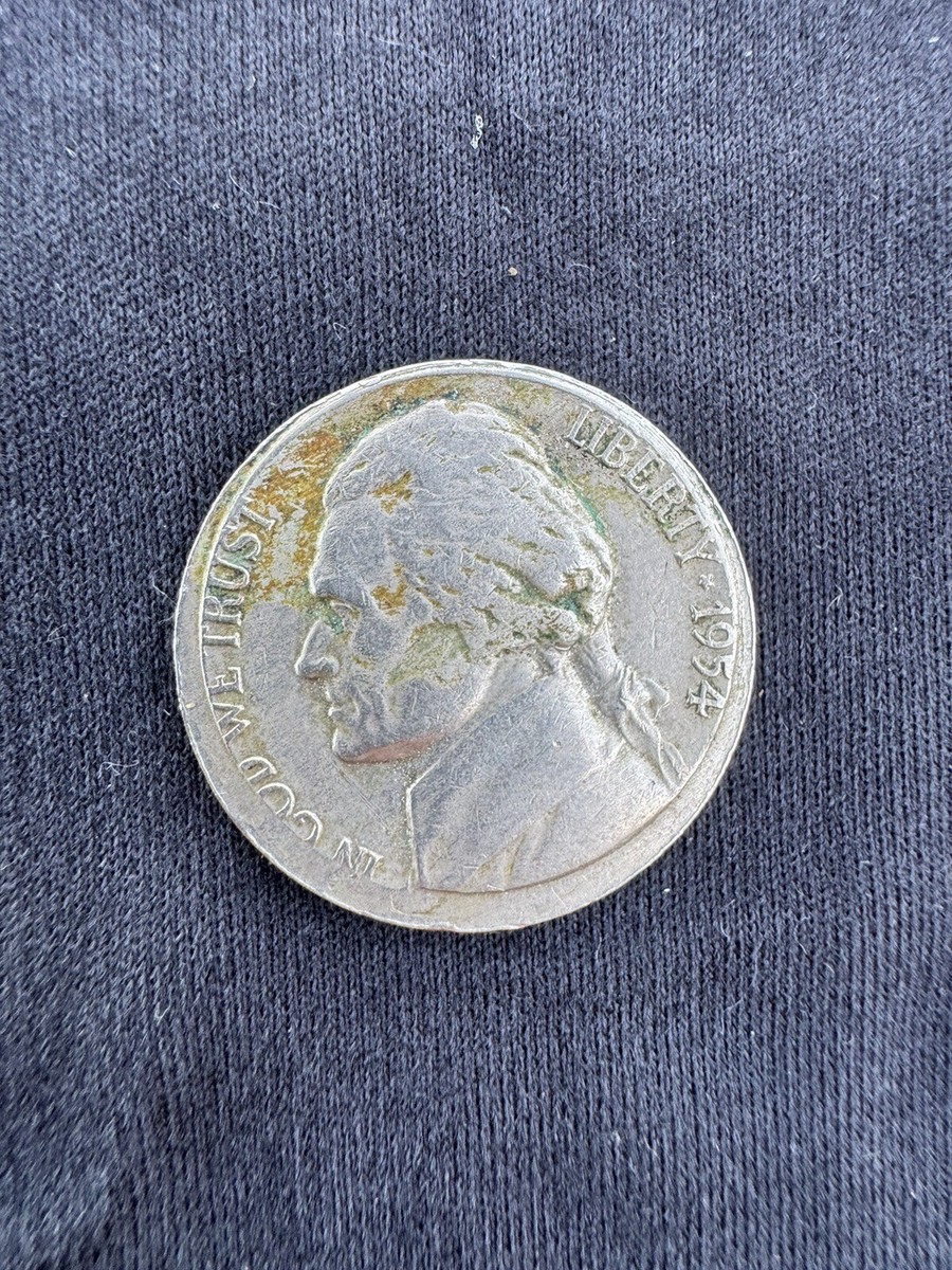 品切れ RARE 1954 Jefferson Mis-Struck ERROR Nickel | eBay